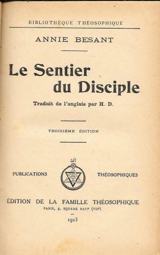 Le Sentier du Disciple