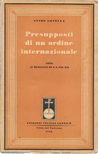 Presupposti per un ordine internazionale. Note ai messaggi di S. …