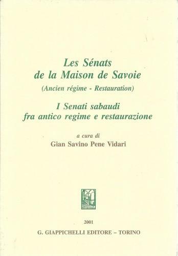 Les Senats de la Maison de Savoie (Ancien régime - …