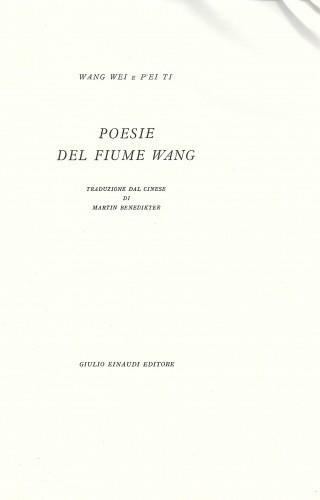 Poesie del fiume Wang