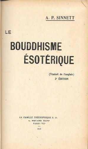 Le bouddhisme ésotérique