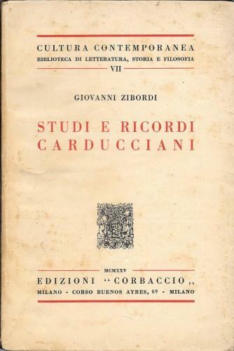 Studi e ricordi carducciani