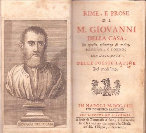 Rime e Prose di M. Giovanni Della Casa, In questa …