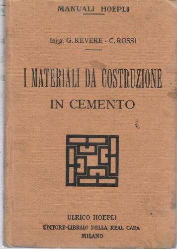 I materiali da costruzione in cemento