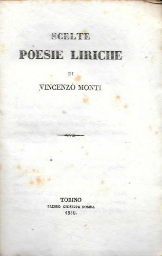 Scelte Poesie Liriche