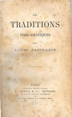 Les Traditions indo-asiatiques