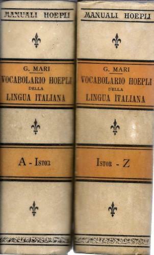 Vocabolario Hoepli della lingua italiana, in 2 voll.