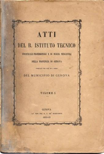ATTI del R. Istituto Tecnico Industriale-Professionale e di Marina Mercantile …