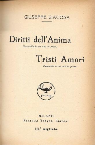 Diritti dell'Anima - Tristi amori