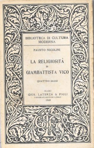 La religiosità di Giambattista Vico. Quattro saggi