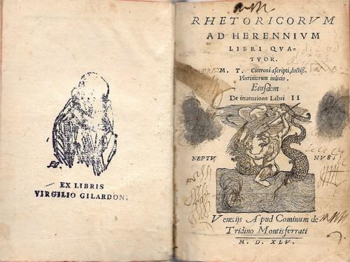 Rhetoricorum ad Herennium Libri Quatuor - Eiusdem - De inventione …