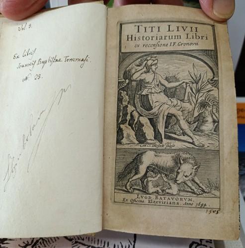 Titi Livii Historiarum Libri ex recensione I.F. Gronovii, vol. 3°