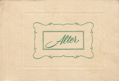 ALTER. INDICE TERAPEUTICO 1952