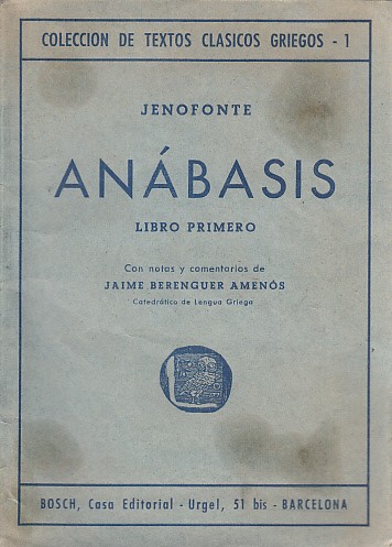 ANÁBASIS. LIBRO PRIMERO