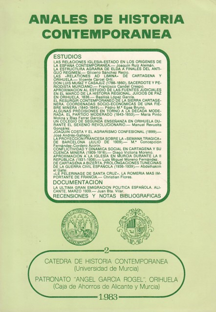 ANALES DE HISTORIA CONTEMPORÁNEA 2. 1983