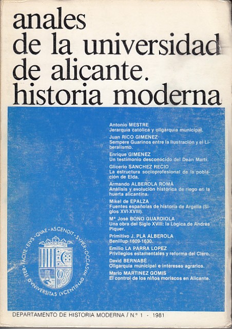 ANALES DE LA UNIVERSIDAD DE ALICANTE. HISTORIA MODERNA Nº 2
