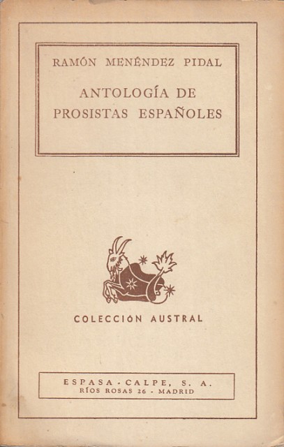 ANTOLOGIA DE PROSISTAS ESPAÑOLES