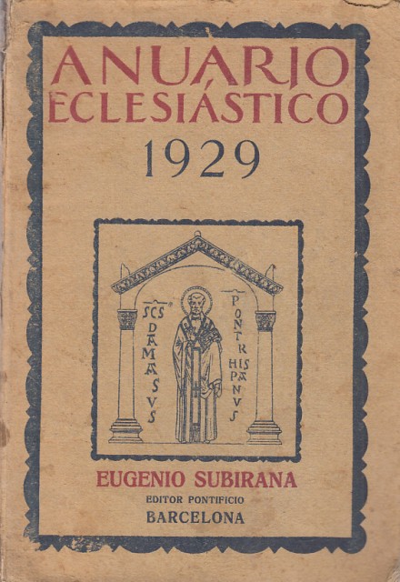 ANUARIO ECLESIÁSTICO 1929