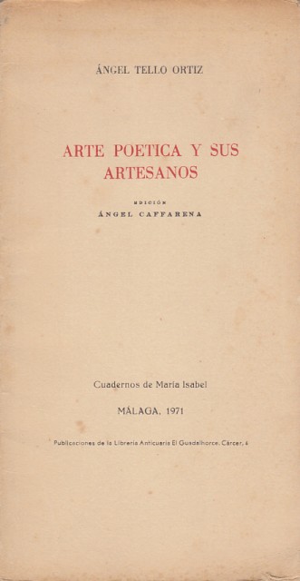 Arte Poetica y sus Artesanos