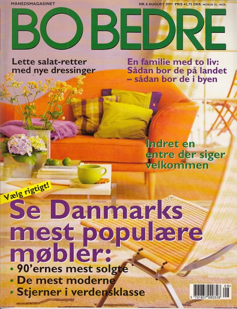 BO BEDRE Nº 8 (Se danmarks mest populaere mobler; Indret …
