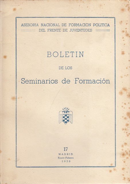 BOLETÍN DE LOS SEMINARIOS DE FORMACIÓN Nº17
