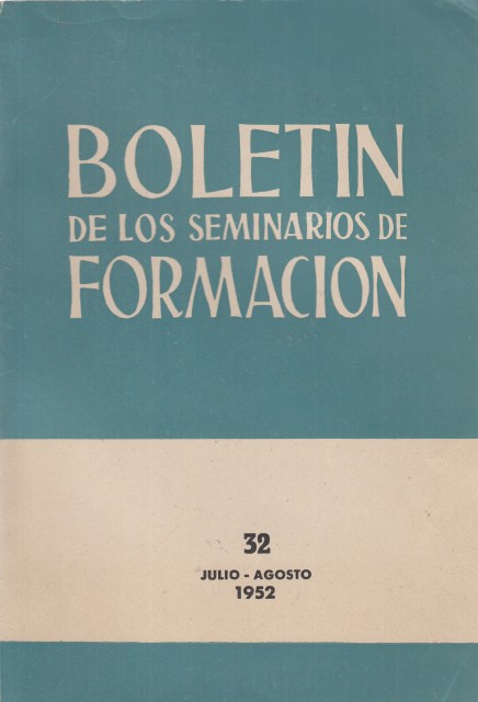 BOLETÍN DE LOS SEMINARIOS DE FORMACIÓN Nº32