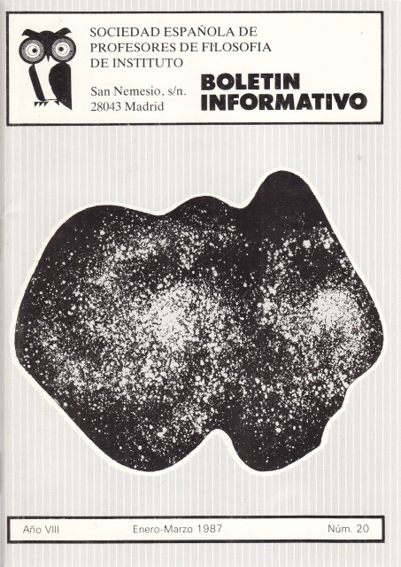 BOLETÍN INFORMATIVO DE LA SOCIEDAD ESPAÑOLA DE PROFESORES DE FILOSOFÍA …