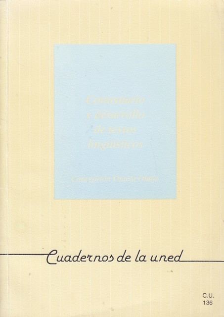 COMENTARIO Y DESARROLLO DE TEXTOS LINGÜÍSTICOS