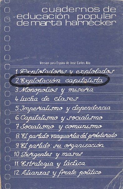 CUADERNOS DE EDUCACION POPULAR. Nº2. EXPLOTACIÓN CAPITALISTA