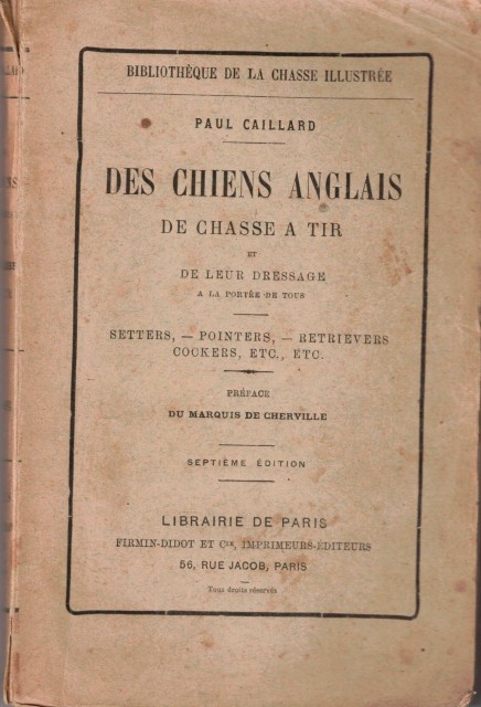 DES CHIENS ANGLAIS DE CHASE A TIR ET DE LEUR …