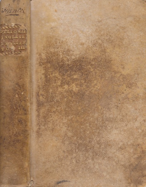 DICTIONNAIRE PORTATIF FRANÇOIS, ITALIEN ET ANGLOIS. VOLUMEN III.
