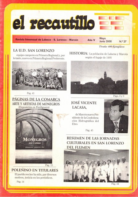 EL RECAUTILLO. Año V. Número 27 (La U.D. San Lorenzo. …