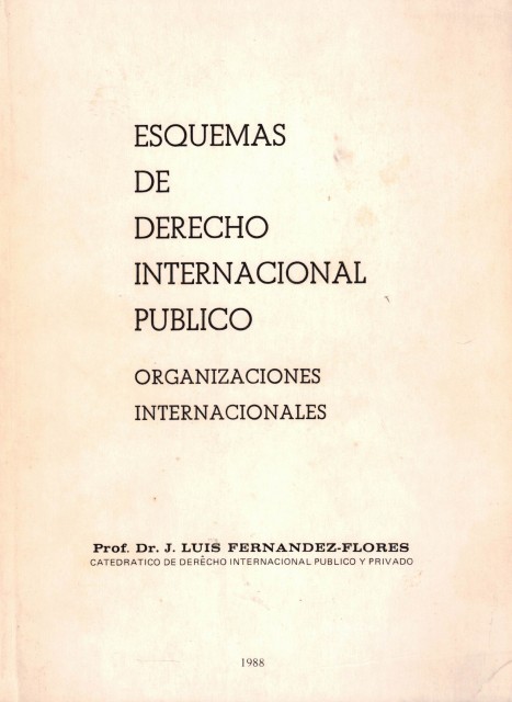 Esquemas de derecho internacional público (Organizaciones internacionales)