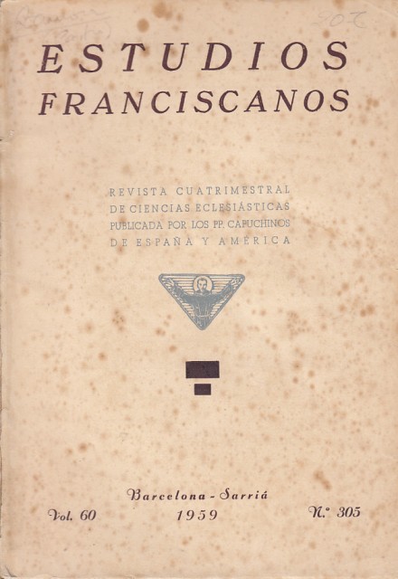 ESTUDIOS FRANCISCANOS. Nº305