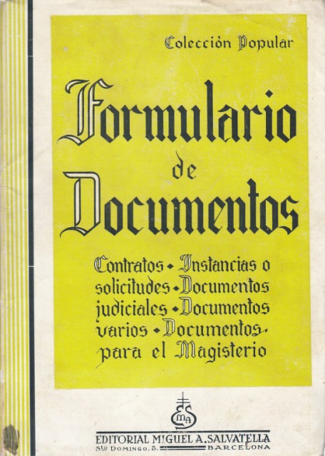 Formulario de documentos