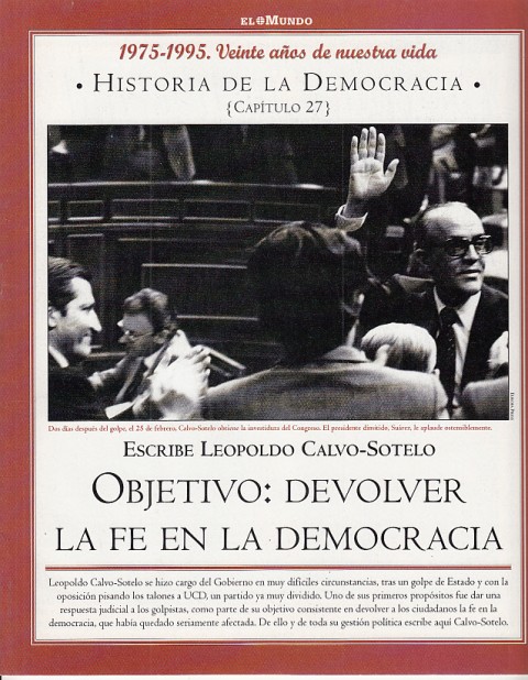 HISTORIA DE LA DEMOCRACIA. 1975-1995. VEINTE AÑOS DE NUESTRA VIDA. …