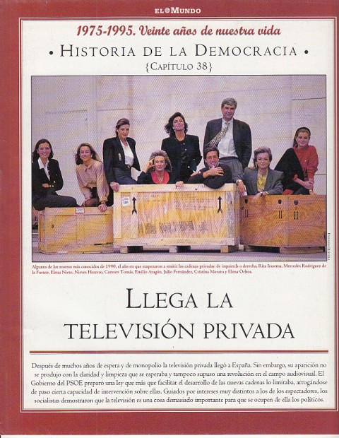 HISTORIA DE LA DEMOCRACIA. 1975-1995. VEINTE AÑOS DE NUESTRA VIDA. …