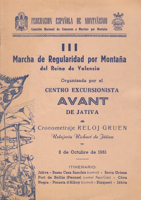 III MARCHA DE REGULARIDAD POR MONTAÑA DEL REINO DE VALENCIA