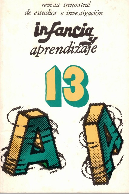 Infancia y aprendizaje 13. Julio 1981. (Estatuto de la observación …