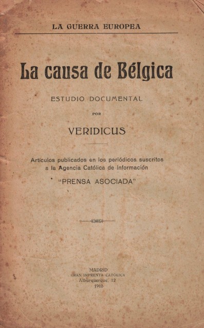 La Causa de Bélgica. (Estudio documental)
