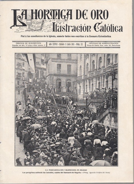 LA HORMIGA DE ORO. ILUSTRACIÓN CATÓLICA Nº22. BARCELONA, APLECH DE …