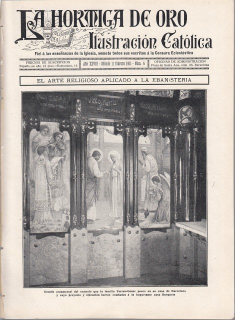 LA HORMIGA DE ORO. ILUSTRACIÓN CATÓLICA Nº6. VALLS, FIESTAS DE …