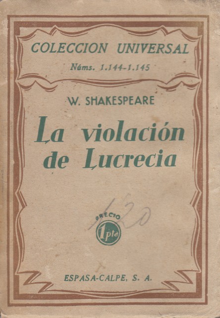 LA VIOLACIÓN DE LUCRECIA