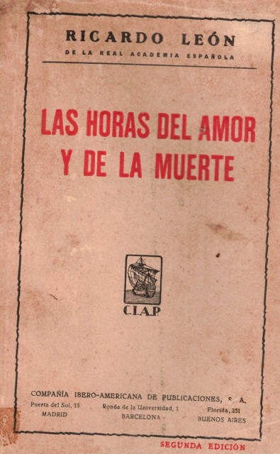 LAS HORAS DEL AMOR Y DE LA MUERTE