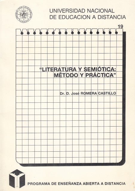 LITERATURA SEMIÓTICA: MÉTODO Y PRÁCTICA