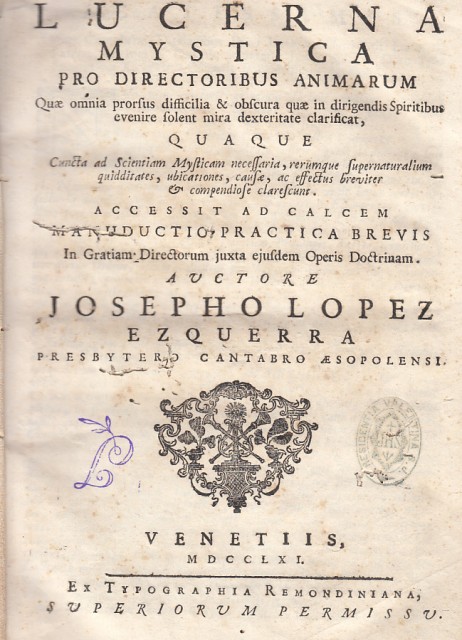 LUCERNA MYSTICA PRO DIRECTORIBUS ANIMARUM