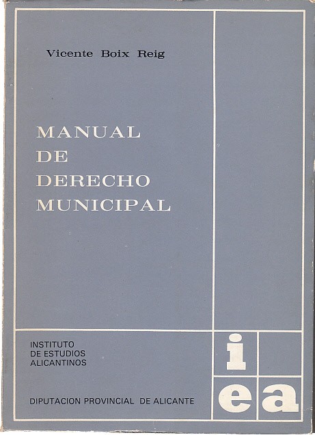 MANUAL DE DERECHO MUNICIPAL
