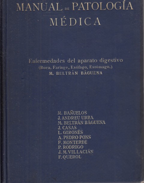 Manual de Patologia Médica. Tomo III: Enfermedades del aparato digestivo …