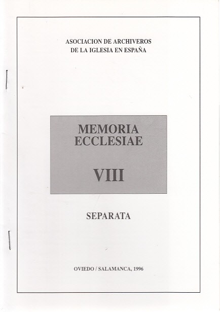 MEMORIA ECCLESIAE VIII. SEPARATA