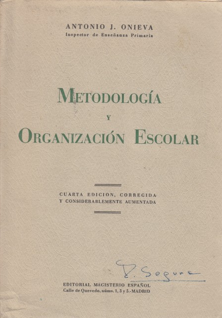 METODOLOGÍA Y ORGANIZACIÓN ESCOLAR